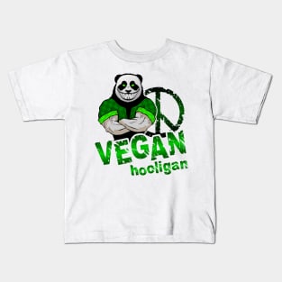 Vegan hooligan - Panda Kids T-Shirt